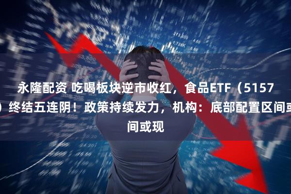 永隆配资 吃喝板块逆市收红，食品ETF（515710）终结五连阴！政策持续发力，机构：底部配置区间或现