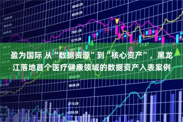 盈为国际 从“数据资源”到“核心资产”，黑龙江落地首个医疗健康领域的数据资产入表案例